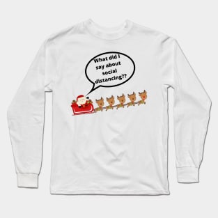 Santa Reindeer Long Sleeve T-Shirt